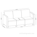 5 Seater (Usia Ke-2) Sofa Plastik PP